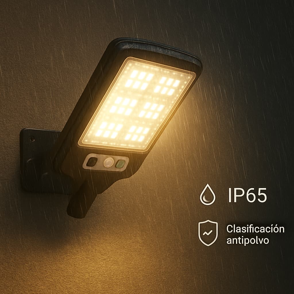 Lámpara Solar Pro – Seguridad y Luz hasta 13 Horas