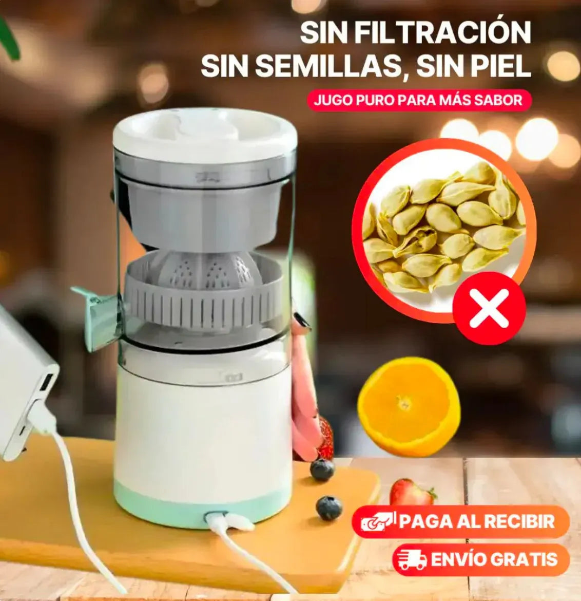 Exprimidor Deluxe – Jugo Fresco al Momento