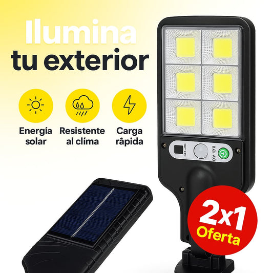 Lámpara Solar Pro – Seguridad y Luz hasta 13 Horas
