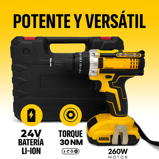 Taladro Inalámbrico con Doble Batería