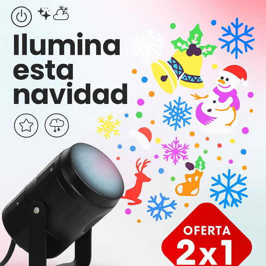 Proyector Navideño Láser de Figuras 2x1