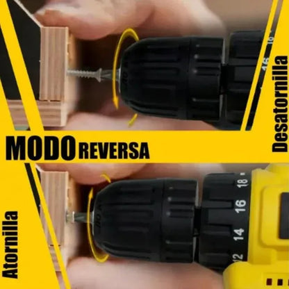 Taladro Inalámbrico con Doble Batería.