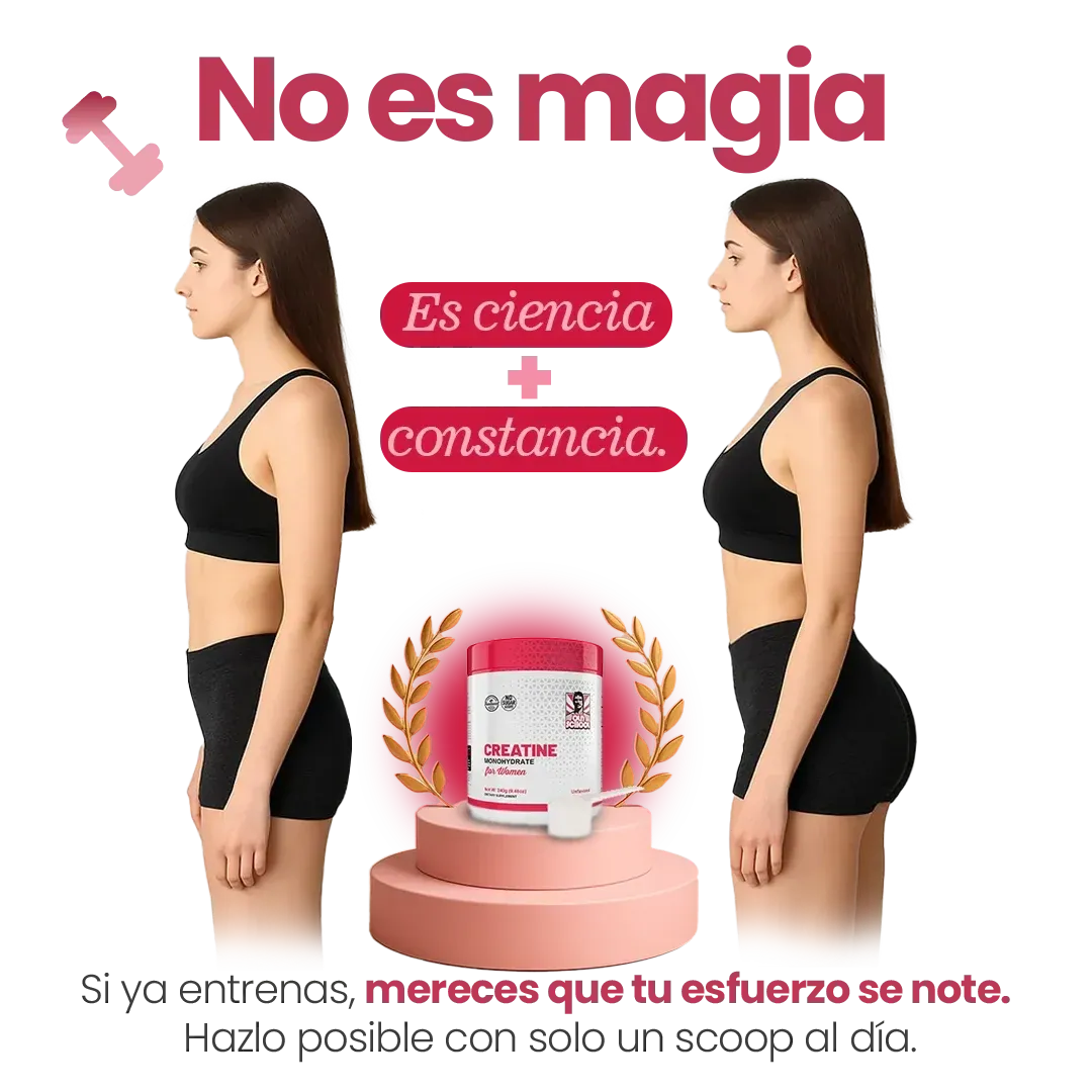 2X1 CREATINA MONOHIDRATADA OLD SCHOOL PARA MUJERES