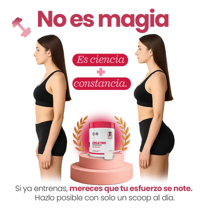 2X1 CREATINA MONOHIDRATADA OLD SCHOOL PARA MUJERES