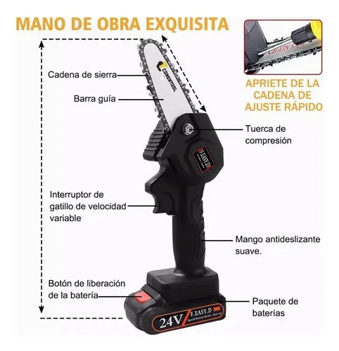 Motosierra Portátil Premium | Corte Rápido con Calidad Profesional